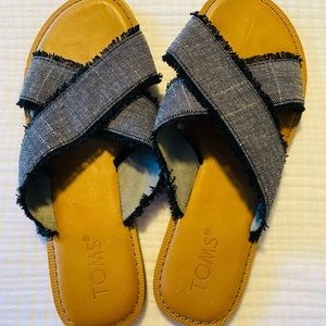 TOMS sandals, size 7